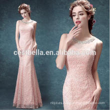Ver a través de Sweetheart Pink vestido de noche de sirena y vestido de fiesta de señoras